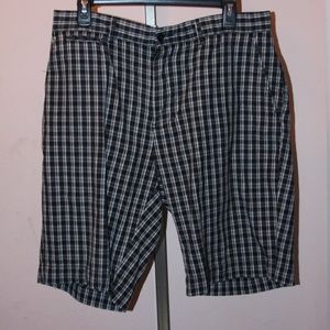 Polo Ralph Lauren Black Plaid Men's Shorts Flat Fr